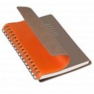 Ежедневник недатированный, Portobello Trend, Vista, 145х210, 256 стр, оранжевый/коричневый с логотипом или изображением