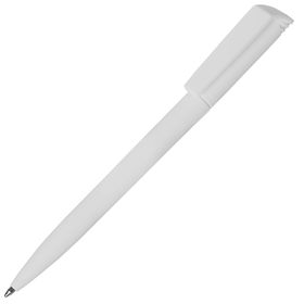 Ручка шариковая Flip, белая с логотипом или изображением