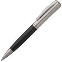 Ручка шариковая Bizarre, черная с логотипом или изображением