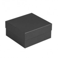 Коробка Satin, малая, черная с логотипом или изображением