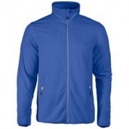 Куртка флисовая мужская TWOHAND синяя с логотипом или изображением