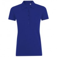 Рубашка поло женская PHOENIX WOMEN, синий ультрамарин с логотипом или изображением