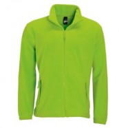 Куртка мужская North 300, зеленый лайм с логотипом или изображением