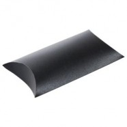 Упаковка Pillow, черная с логотипом или изображением
