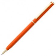Ручка шариковая Hotel Gold, ver.2, оранжевая с логотипом или изображением