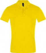 Рубашка поло мужская PERFECT MEN 180 желтая с логотипом или изображением