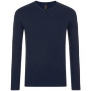 Пуловер мужской GLORY MEN, темно-синий с логотипом или изображением