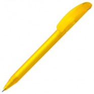 Ручка шариковая Prodir DS3 TFF Ring, желтая с серым с логотипом или изображением