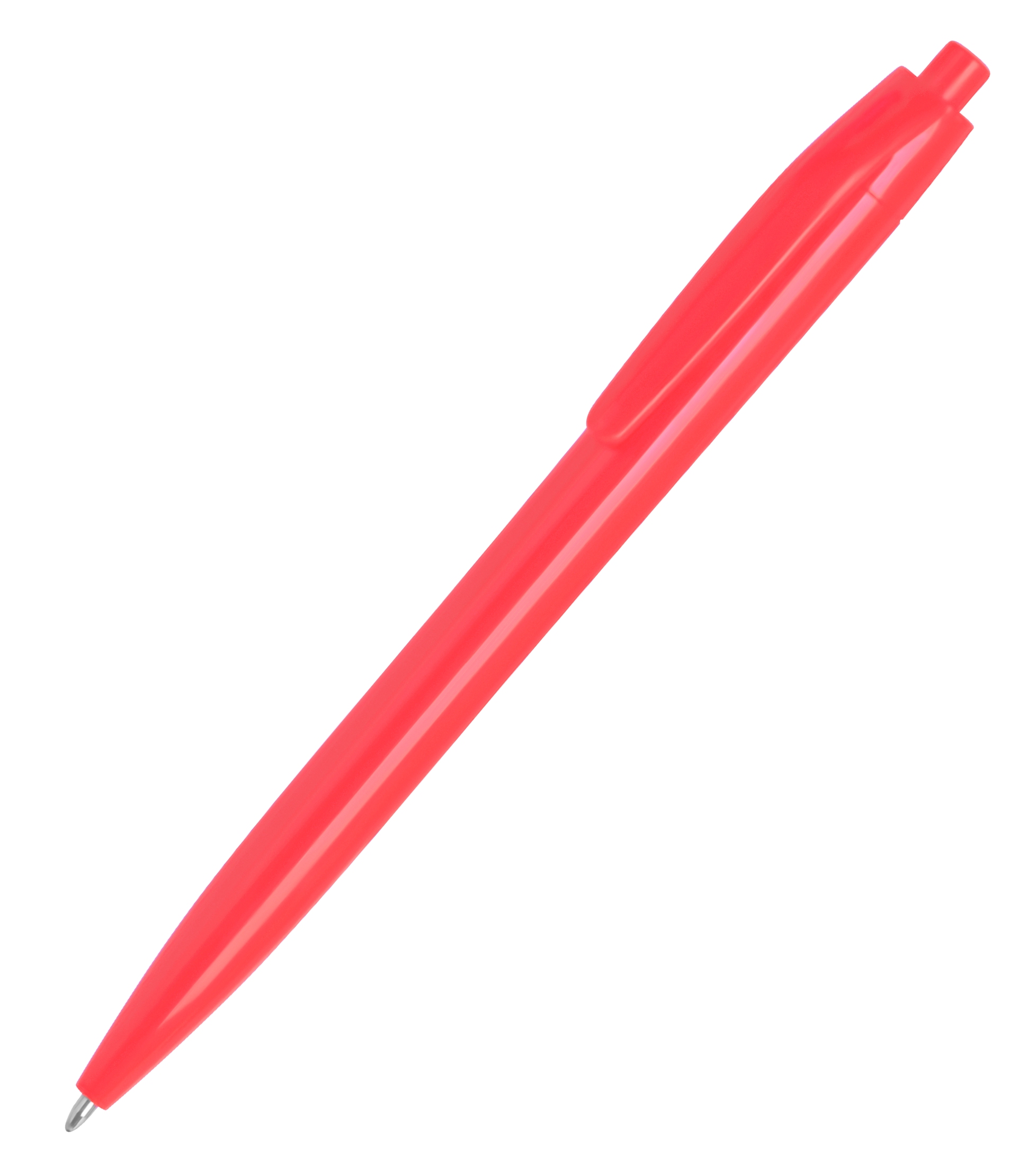 N6, ручка шариковая, красный, пластик с логотипом или изображением
