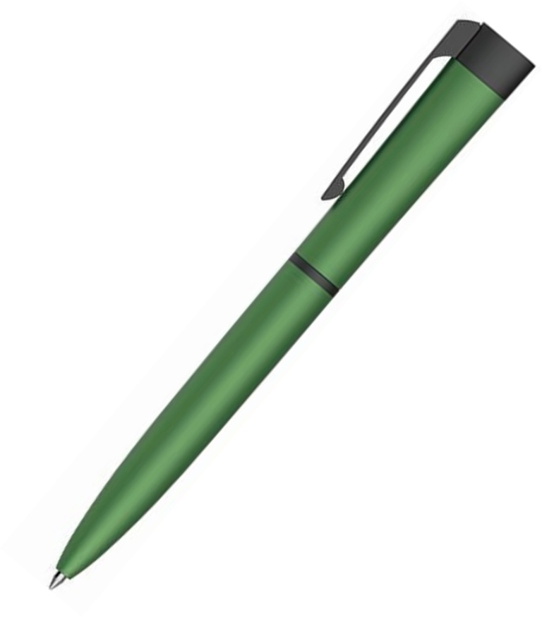 ELLIPSE, ручка шариковая, зеленый/черный, алюминий, пластик с логотипом или изображением