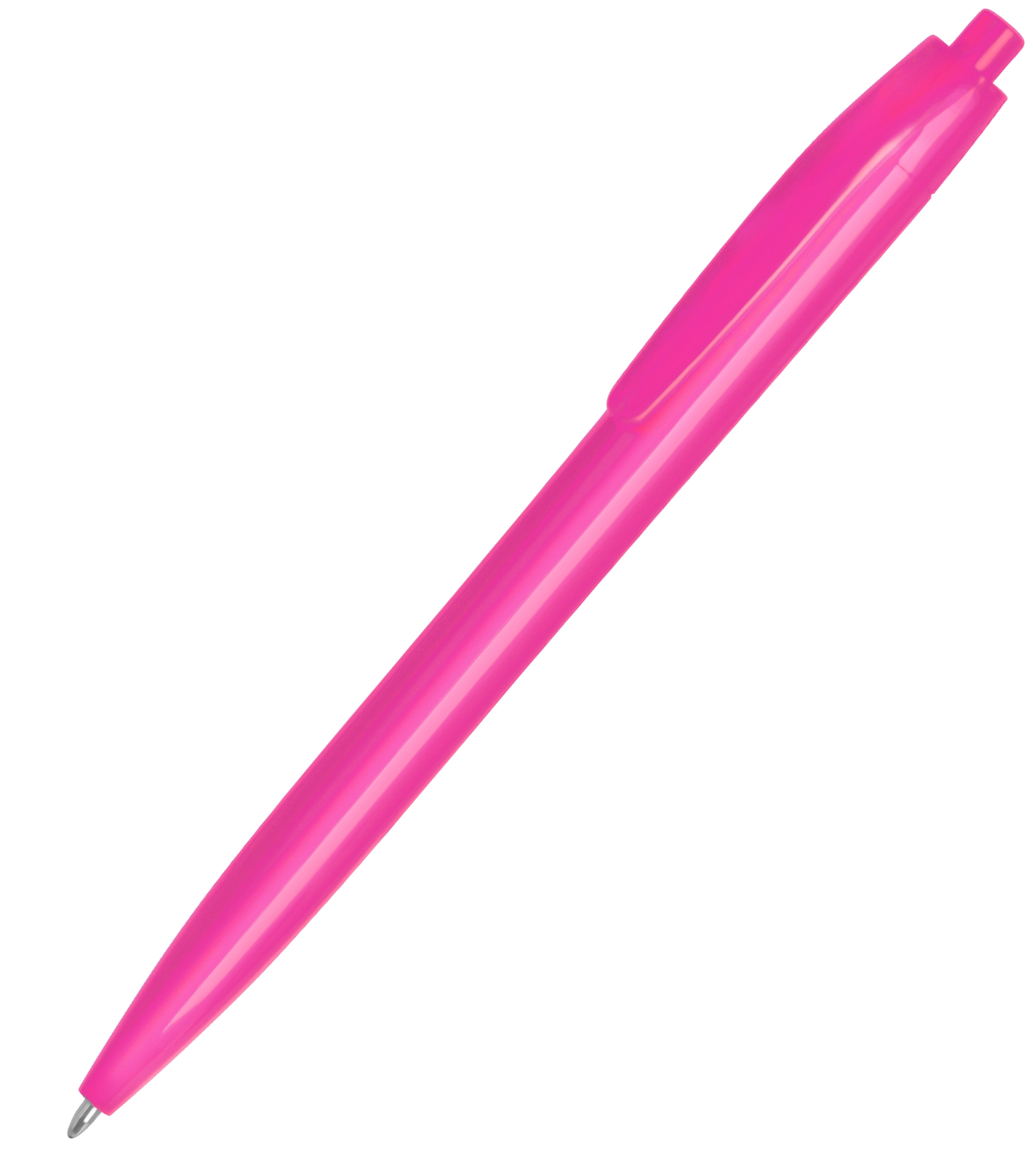 N6, ручка шариковая, розовый, пластик с логотипом или изображением