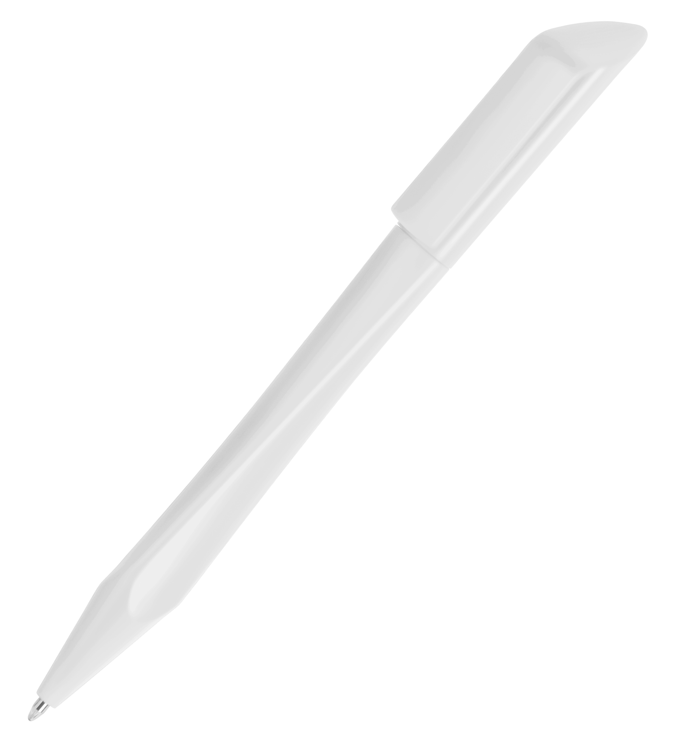 N7, ручка шариковая, белый, пластик с логотипом или изображением