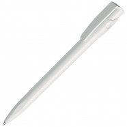 KIKI, ручка шариковая, белый, пластик с логотипом или изображением