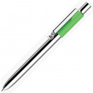 STAPLE, ручка шариковая, хром/зеленый, алюминий, пластик с логотипом или изображением