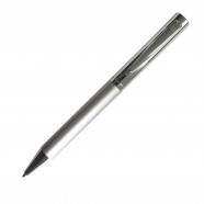 JAZZY, ручка шариковая, хром/серебристый, металл с логотипом или изображением