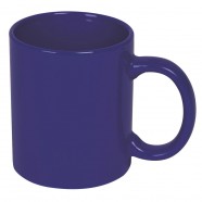 Кружка; синий; 300 мл; фарфор; деколь с логотипом или изображением