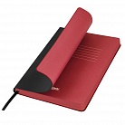 Ежедневник недатированный, Portobello Trend, River side, 140х210, 256 стр, черный/красный с логотипом или изображением