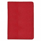 Обложка для паспорта с отделением для кредитных карт CITY 142*100 мм., натуральная кожа, красный с логотипом или изображением