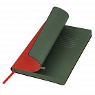 Ежедневник недатированный, Portobello Trend, River side, 140х210, 256 стр, красный/зеленый с логотипом или изображением