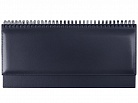 Планинг SIENA 5495 (794) 298x140 мм, синий, белый блок, посеребряный срез 2016 с логотипом или изображением