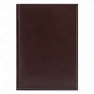 Недатированный ежедневник PORTLAND 650U (5452) 145x205 мм коричневый, кремовый блок, золоченый срез с логотипом или изображением