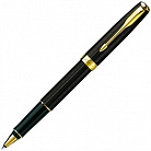 Ручка - роллер Parker Sonnet T550, Chocolate GT, стержень: M, синий с логотипом или изображением
