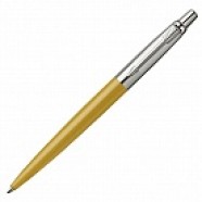 Шариковая ручка JOTTER 125TH желтая М, синий стержень с логотипом или изображением