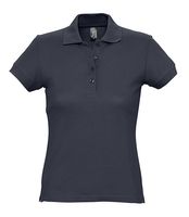 Рубашка поло женская PASSION 170 темно-синяя (navy) с логотипом или изображением