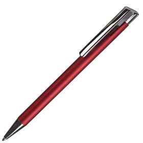 Ручка шариковая Stork, красная с логотипом или изображением