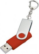Флешка Twist, красная, 16 Гб с логотипом или изображением