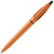 Ручка шариковая S! (Си), оранжевая с логотипом или изображением