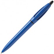 Ручка шариковая S! (Си), ярко-синяя с логотипом или изображением