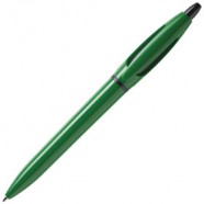 Ручка шариковая S! (Си), зеленая с логотипом или изображением