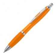 Ручка шариковая Venus, оранжевая с логотипом или изображением