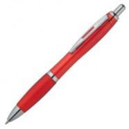 Ручка шариковая Venus, красная с логотипом или изображением