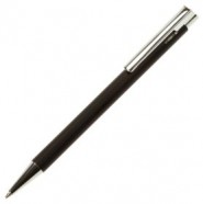 Ручка шариковая Stork, черная с логотипом или изображением