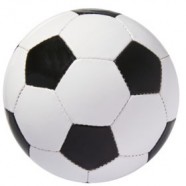 Мяч футбольный Street, бело-черный с логотипом или изображением