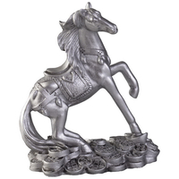 Лошадь на монетах с логотипом или изображением