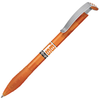 Ручка шариковая Jetset Frozen, оранжевая с логотипом или изображением