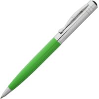 Ручка шариковая Promise, зеленая с логотипом или изображением