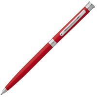 Ручка шариковая Reset, красная с логотипом или изображением