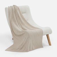 плед calado, бежевый (слоновая кость) - промопродукция с печатью изображения плед calado, бежевый (слоновая кость) с логотипом или изображением