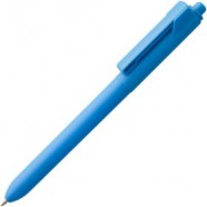 Ручка шариковая Hint, голубая с логотипом или изображением