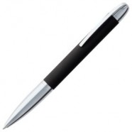 Ручка шариковая Arc Soft Touch, черная с логотипом или изображением
