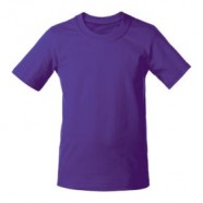 Футболка детская T-Bolka Kids, фиолетовая с логотипом или изображением
