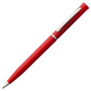 Ручка шариковая Euro Chrome, красная с логотипом или изображением