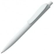 Ручка шариковая Prodir QS01 PMP-P, белая с логотипом или изображением