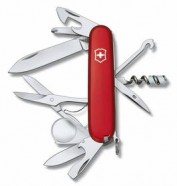 Офицерский нож Explorer 91, красный с логотипом или изображением