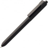 Ручка шариковая Hint, черная с логотипом или изображением