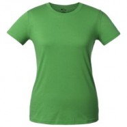 Футболка женская T-bolka Lady, ярко-зеленая с логотипом или изображением